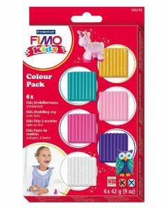 FIMO Kids set - 6 kleuren - shiny pink