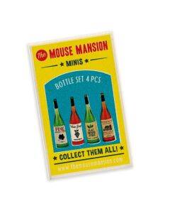 Het Muizenhuis - mini's - 4 wijnflessen