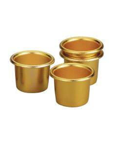 Kaarsenhouders - 23 mm - 10 stuks - goudkleurig