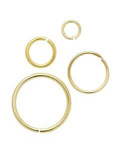 Buigringen - 4-13 mm - 20 stuks - goudkleurig