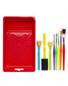 Junior set met verschillende verf accessoires