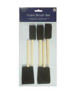 Artist foam brush set - 5 stuks - assorti