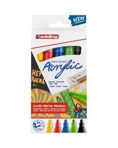 edding 5100 acrylic marker - 5 stuks - basis