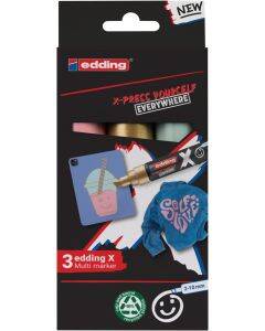 edding 6900 X Multi Marker - 3 stuks - pastel