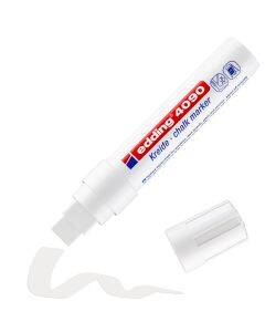 edding 4090 chalk marker - blokpunt - 4 tot 15 mm - wit