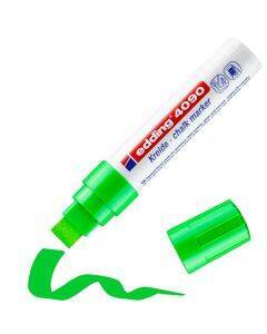 edding 4090 chalk marker - blokpunt - 4 tot 15 mm - lichtgroen