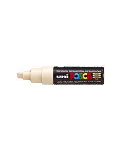 POSCA acrylmarker - beitelpunt PC-8K - 8 mm - beige