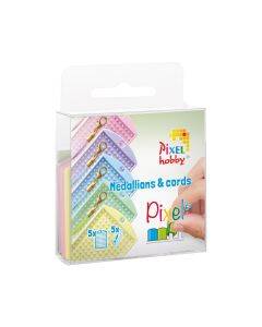 Pixelhobby medaillons en Color Cords - pastel