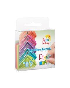 Pixelhobby medaillons en Color Cords - kleurrijk