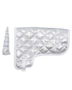 Hobby Horse - deken set - silver glitter unicorn