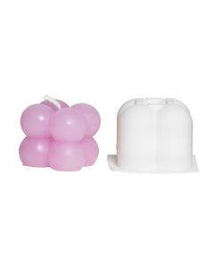 Kaarsen gietmal - siliconen - 2 stuks - bollen klein