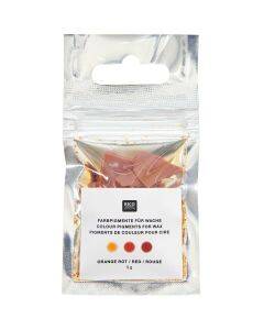 Kaarsen pigment - 5 gram - oranjerood
