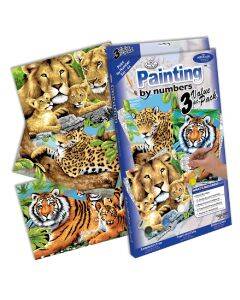 Schilderen op nummer - set - wilde dieren