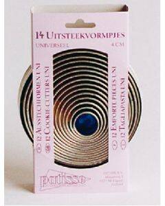 Uitsteekvormen - rond - 14-delig in opbergblik