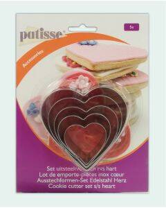 Uitsteekvormen - harten - 5-delig