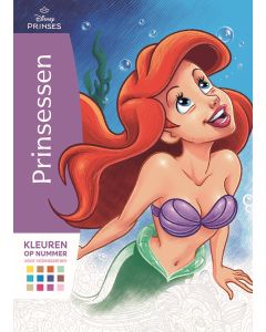 Kleurboek - Kleuren op nummer voor volwassenen - Disney Prinsessen
