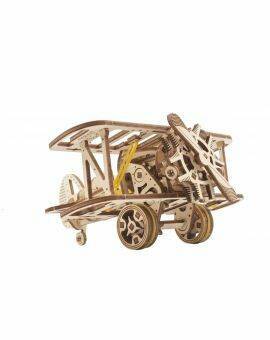 Ugears houten 3D puzzel - Mini Biplane