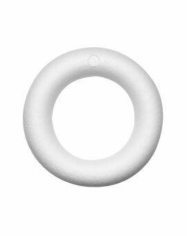 Piepschuim ring met platte kant - 12 cm