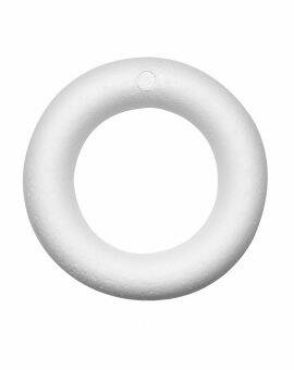 Piepschuim ring met platte kant - 17 cm