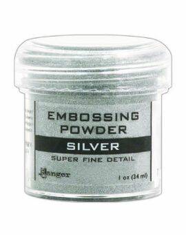 Ranger embossing powder 34 ml- super fine silver