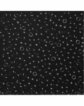 Rocailles 4,0 mm - 30 gram zwart