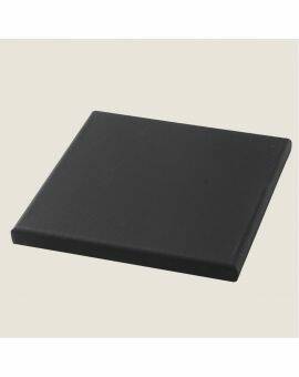 Gespannen canvasdoek - zwart - 40x40 cm