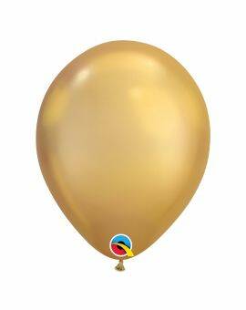 ballonnen metallic 28 cm - goud 3 stuks