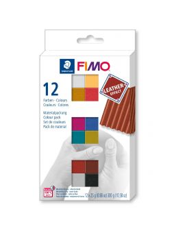 FIMO Leather set - 12 kleuren