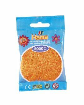 Hama Mini - strijkkralen - 2000 stuks - translucent neon orange 38