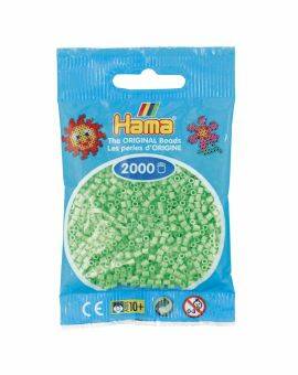 Hama Mini - strijkkralen - 2000 stuks - pastel green 47