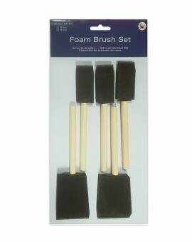 Artist foam brush set - 5 stuks - assorti