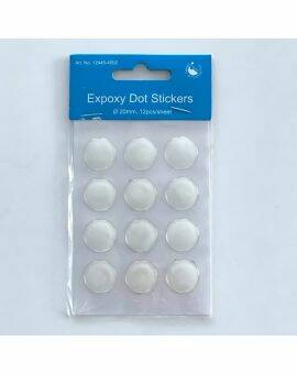 Epoxy dot stickers - 20 mm - 12 stuks