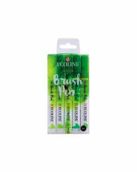 Ecoline Brush Pen set - 5 stuks - groentinten