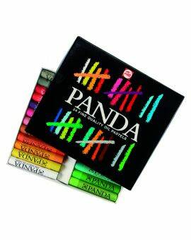 Panda oliepastels - 24 stuks