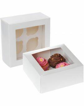 Cupcake box met inleg 2 st