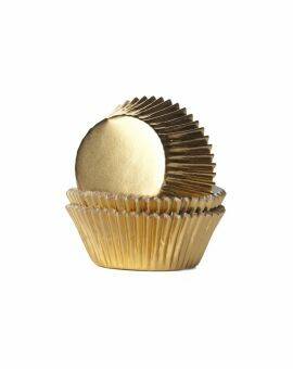 House of Marie - baking cups - foil goud