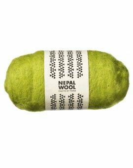 Nepal wool lamswol 50 gram- Lime