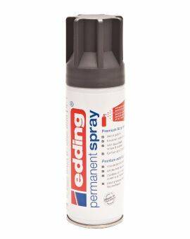 edding 5200 permanent spray - 200 ml - mat - antraciet