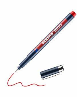 edding 1800 profipen - 0,3 mm - rood