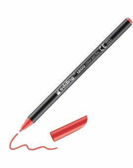 edding 1200 colour pen - 1 mm - rood