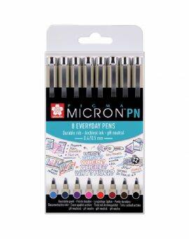 Pigma micron PN pen set 8 stuks