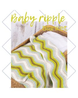 haakpakket baby ripple deken - groen