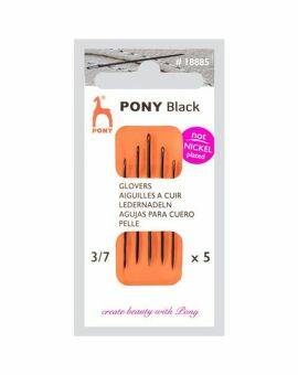 Pony Black Glovers handleernaalden - 3 tot 7 mm