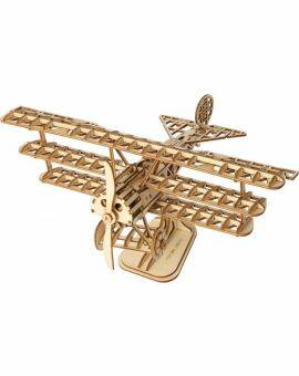 Robotime 3D houten puzzel - Bi-Plane