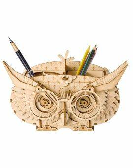 Robotime houten 3D puzzel - Owl Pen Box