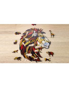 Eco Wood Art legpuzzel - cadeauverpakking - leeuw