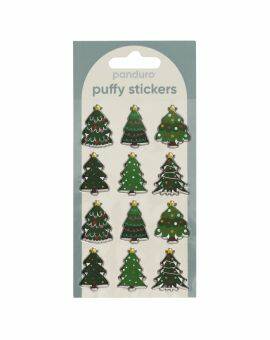 Puffy stickers - 12 stuks - trees