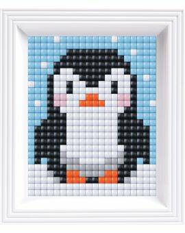 Pixelhobby XL set met lijst - pinguïn