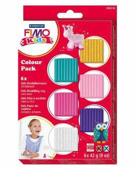 FIMO Kids set - 6 kleuren - shiny pink