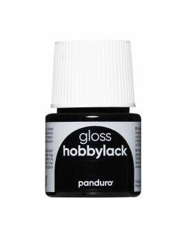 Panduro hobbylak - 45 ml - glans - zwart